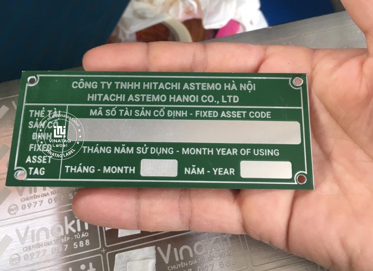 Mẫu Tem Nhôm Ăn Mòn do Vinatag gia công 7