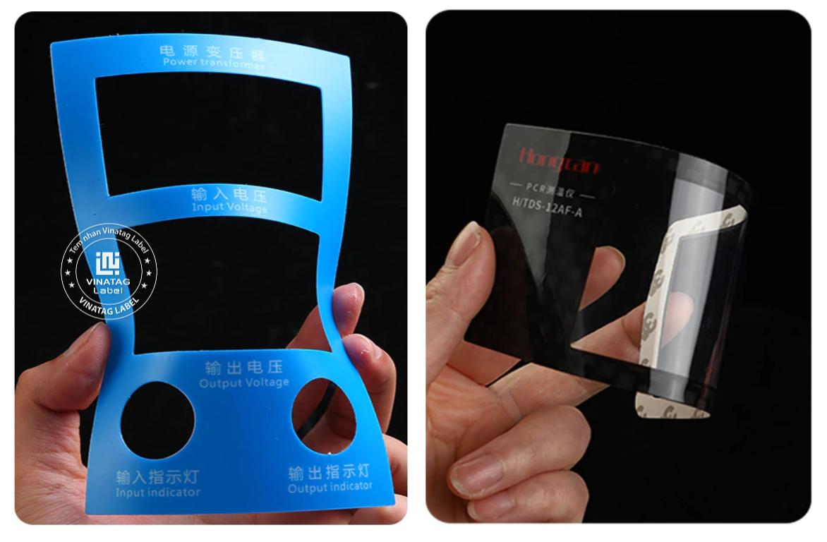 Mẫu Tem PET, PVC Dập Nút Nổi do Vinatag gia công