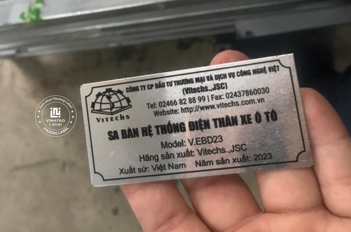 Mẫu Tem Nhôm Ăn Mòn do Vinatag gia công 5