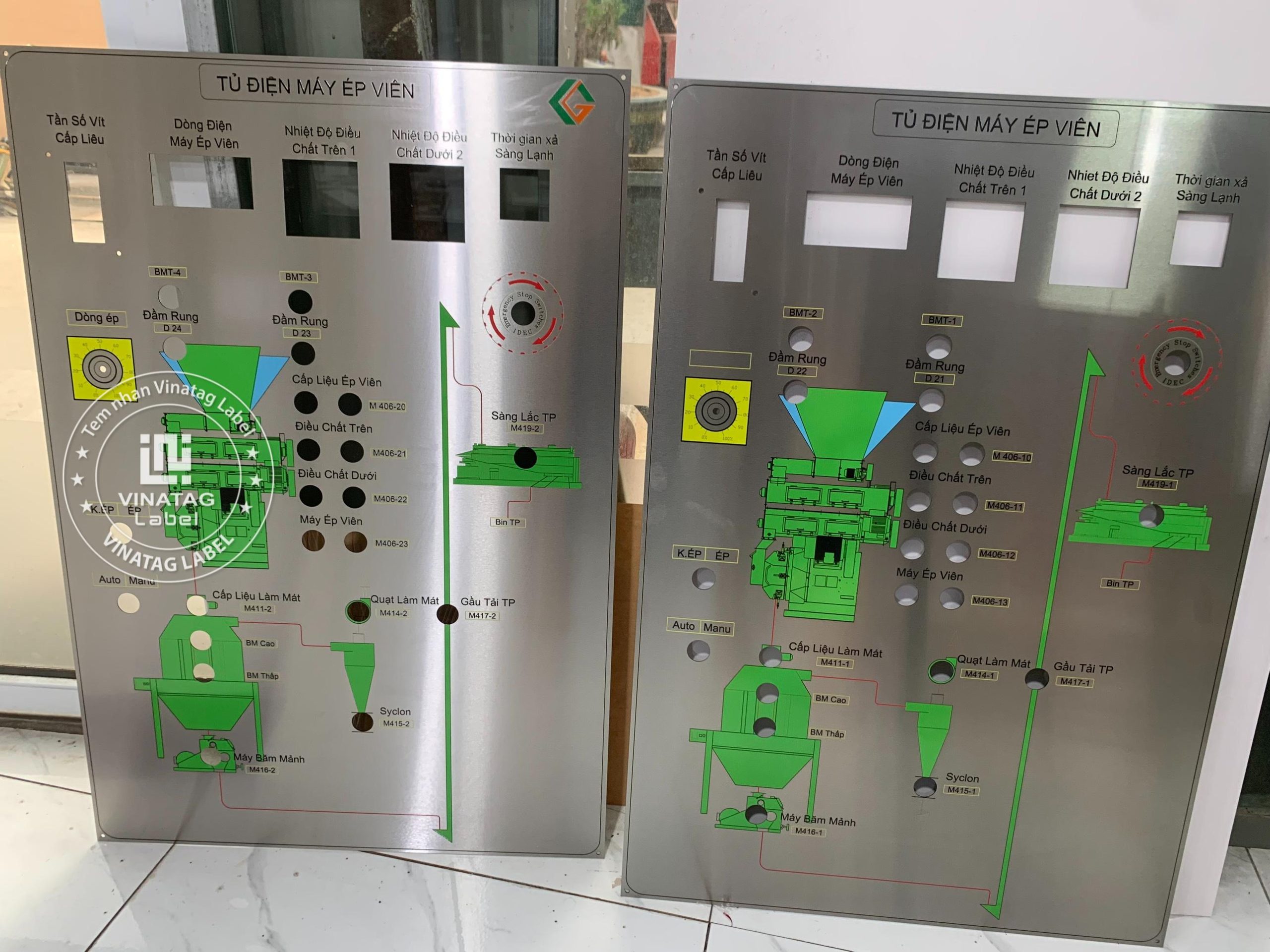 Mẫu Tem Dán Động Cơ, Máy Móc do Vinatag gia công 8