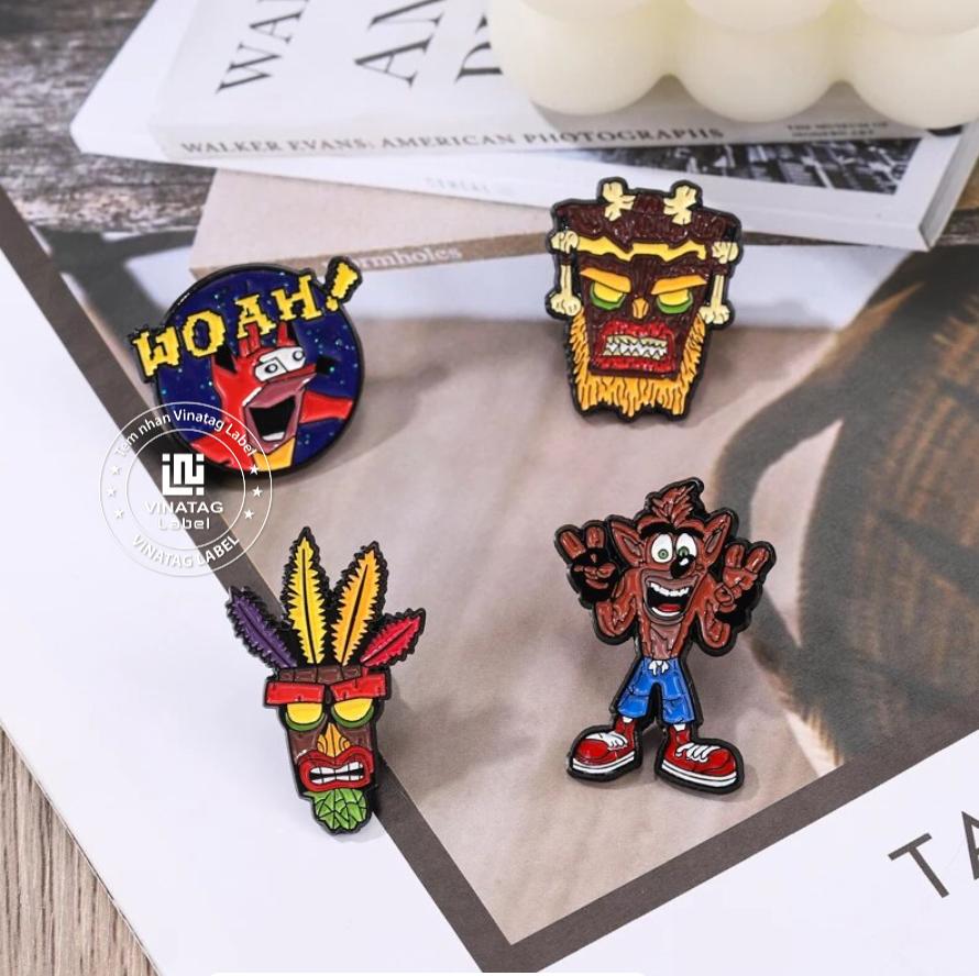 huy hiệu kim loại gắn nam châm - mẫu 8 tại Vinatag