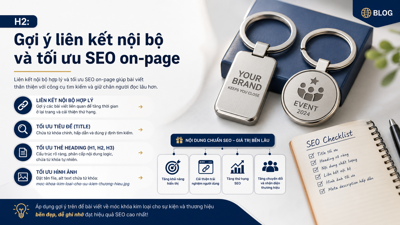 Mẫu móc khóa kim loại thiết kế theo logo thương hiệu