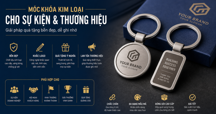 Cách thiết kế móc khóa kim loại chuyên nghiệp từ ý tưởng đến sản xuất